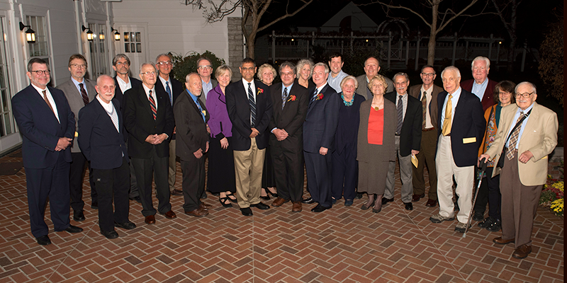 President Kaler with current & emeriti/tae Regents Professors attending 2015 reception