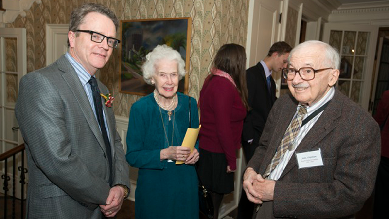 2013 Regents Professor Timothy P. Lodge with Margaret Chipman and Regents Professor Emeritus John Chipman